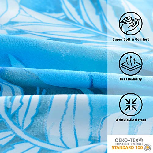 Mint Green Floral Sheet Set Queen 6 Piece Microfiber Deep Pocket k7