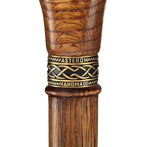 Wooden Walking Cane Ergonomic Handle for Seniors q7