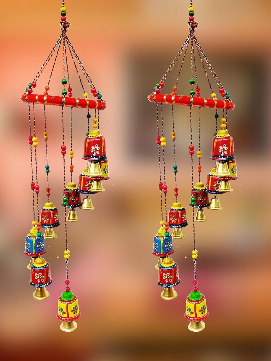 Wall Hanging Home Decor Set of 2 Multi-Colour k7