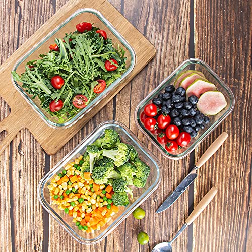 Glass Food Storage Containers with Lids Airtight Leak Proof7k
