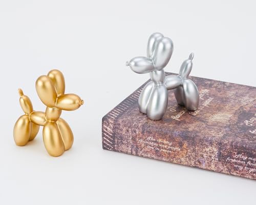 Balloon Dog Statue Decor 4 inch Green a7