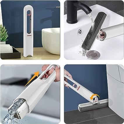 Portable self-squeeze mop for wet dry cleaning k7p