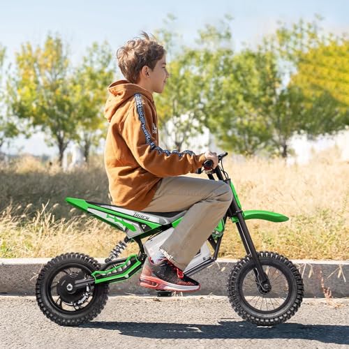 Electric Dirt Bike 350W for Kids 8-12 Pink a7
