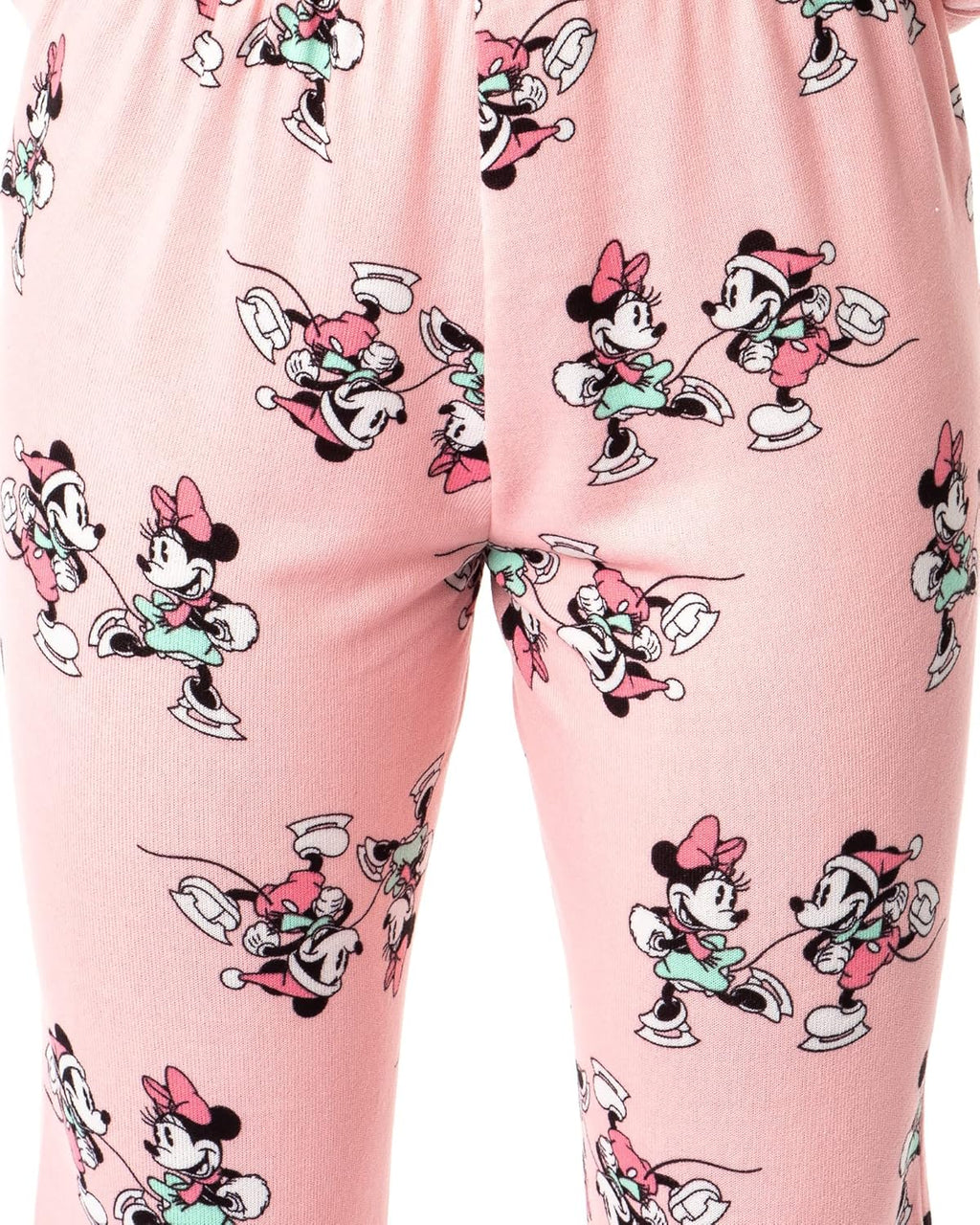 Plus Size Holiday Pajama Set Pink 7k