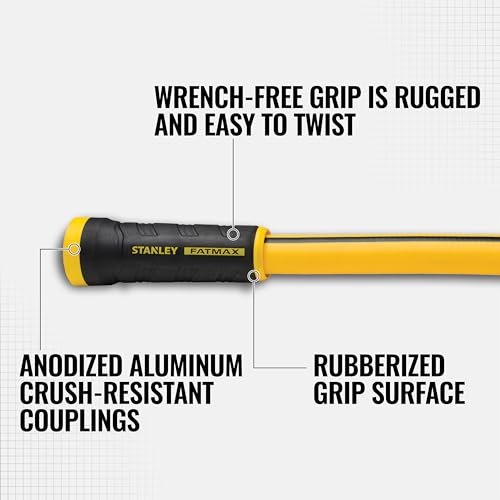 Water Hose 50ft 5/8in Yellow a7