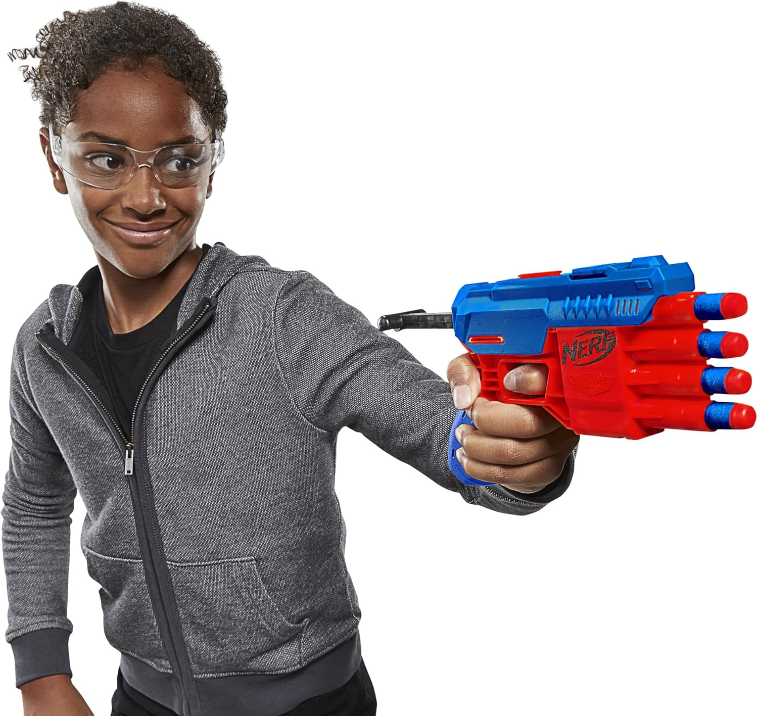 Foam Dart Blaster with 4 Elite Darts k7