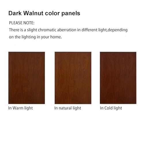 Corner Curio Cabinet with Lights, Glass Display, Walnut a7