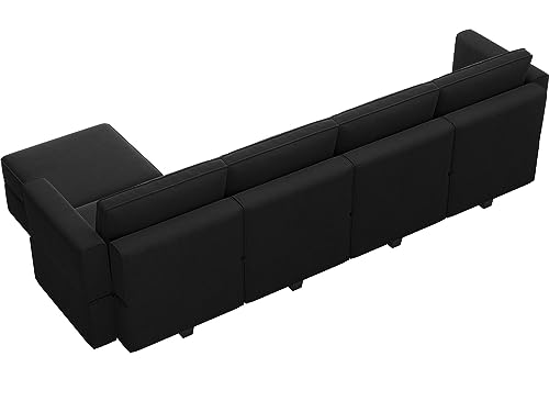 Modular Sectional Sofa with Storage U Shaped Couch Reversible Chaise Ottoman Velvet k7