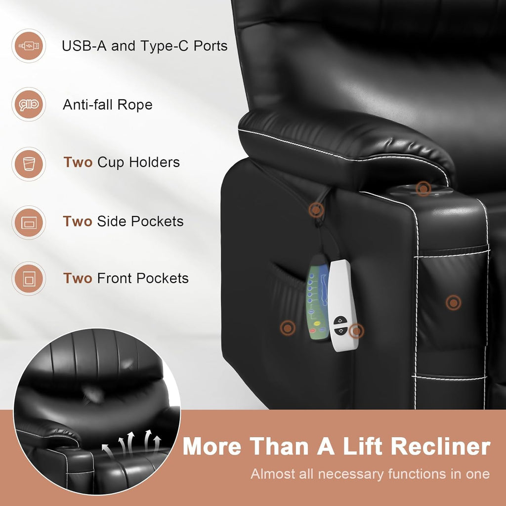 Power Lift Recliner for Elderly with Heat Massage a7