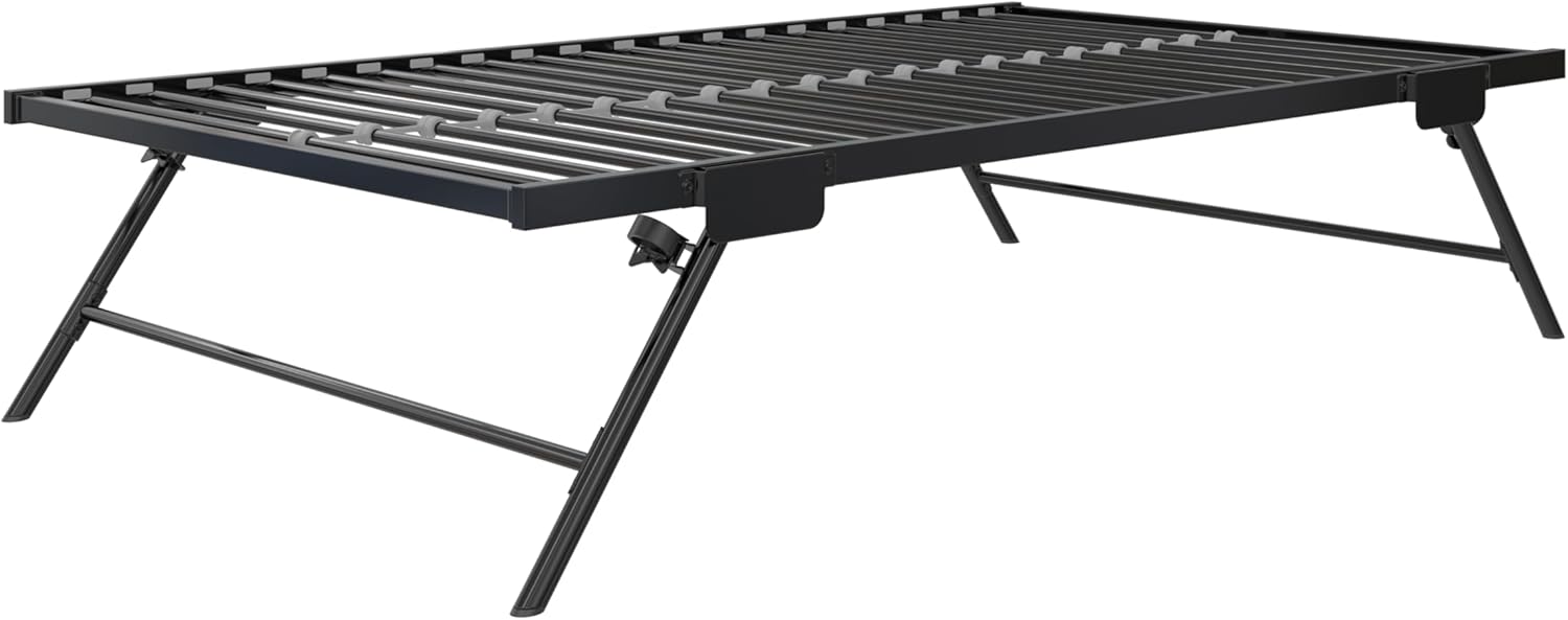 Metal Daybed with Pop Up Trundle Twin Black k7