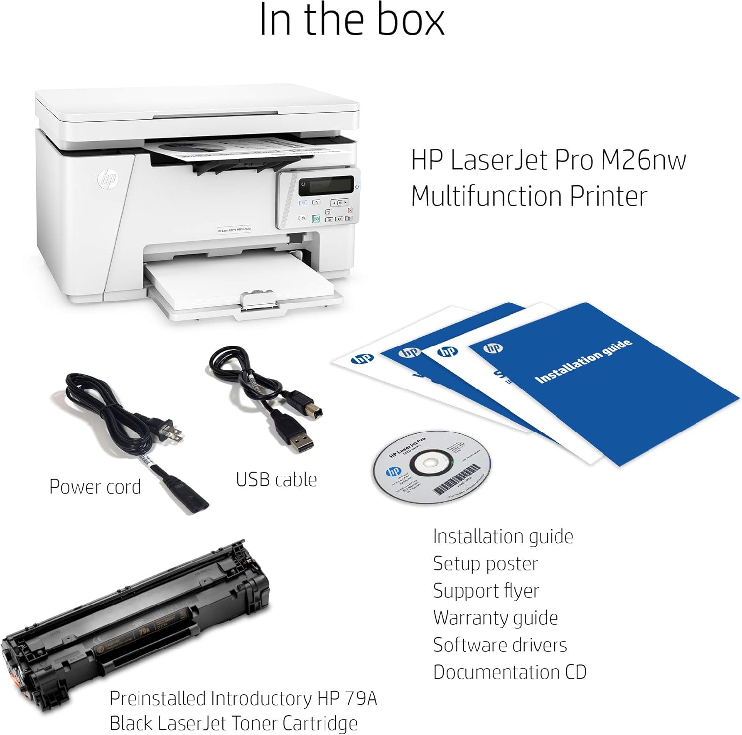 Laserjet Pro Wireless All-in-One Compact Laser Printer k7m