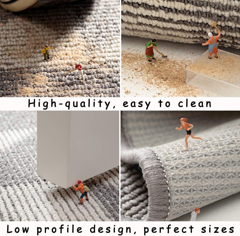 Gray Indoor Doormat 24x36 Washable Non Slip7k