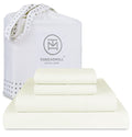Threadmill 100% American Supima Cotton Sheets, Queen Sheet Set 1000 Thread Count Luxury 4 PC Luxury Bedding Set, Hotel Quality Sateen Weave, Hotel White Sheets with Elasticized Deep Pocket