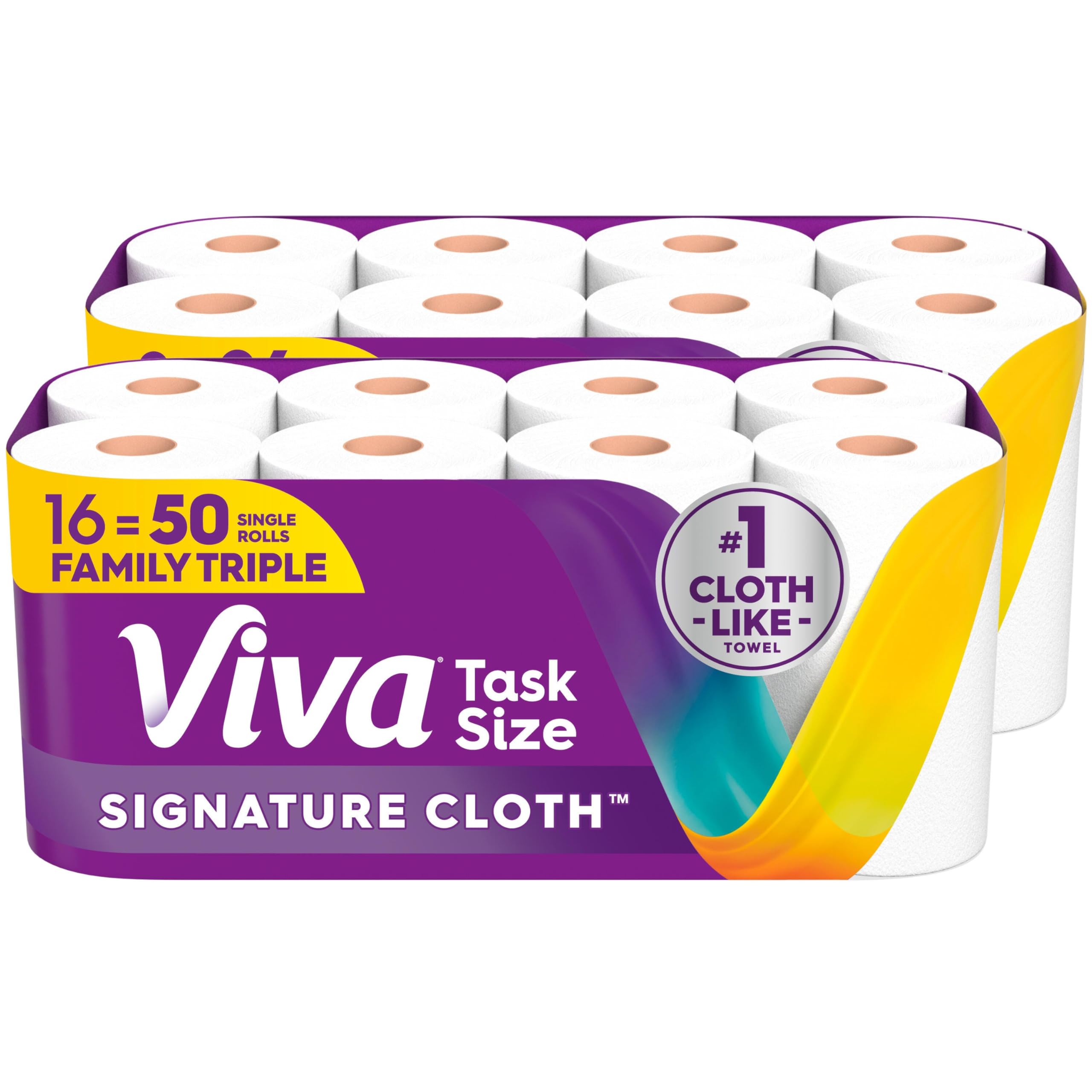 Viva Signature Cloth Paper Towels, 12 Family Triple, 141 Sheets per Roll
