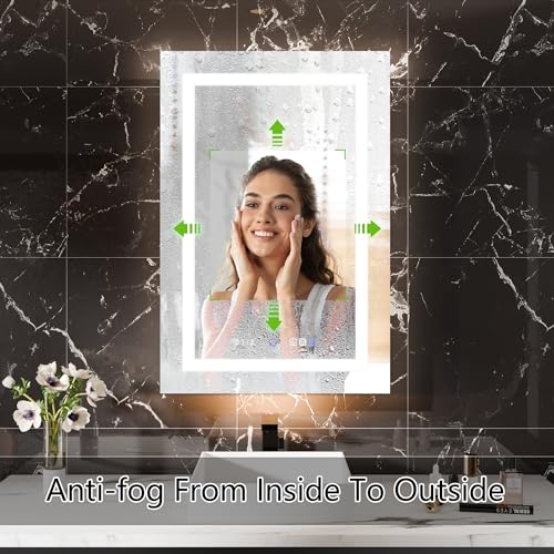 Lighted Medicine Cabinet with Mirror 24x36 LED Bathroom k7m