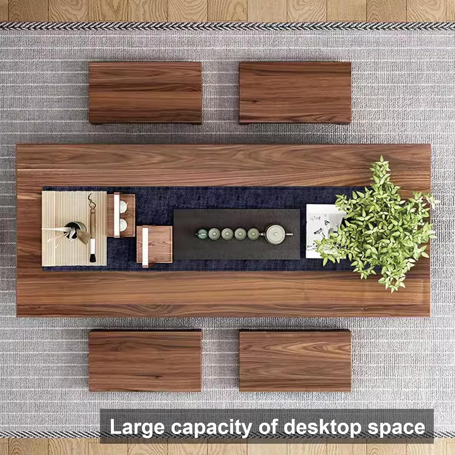 Solid Wood Floor Tea Table for Living Room Tatami a7