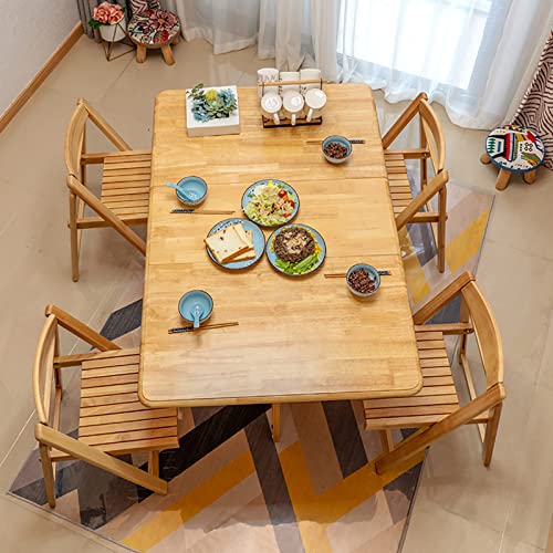Folding Dining Table Set with 4 Chairs for Small Spaces k7m