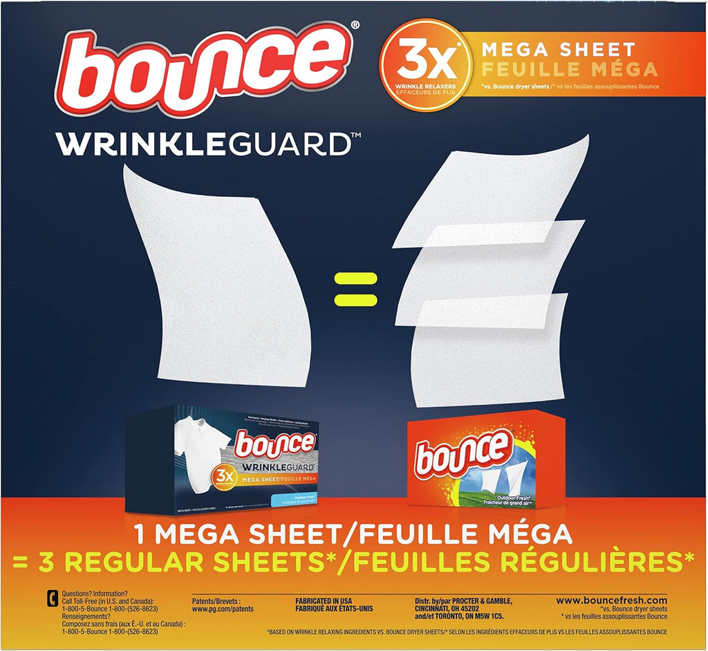Dryer Sheets Fabric Softener Wrinkle Releaser Outdoor Fresh 160 Count k7