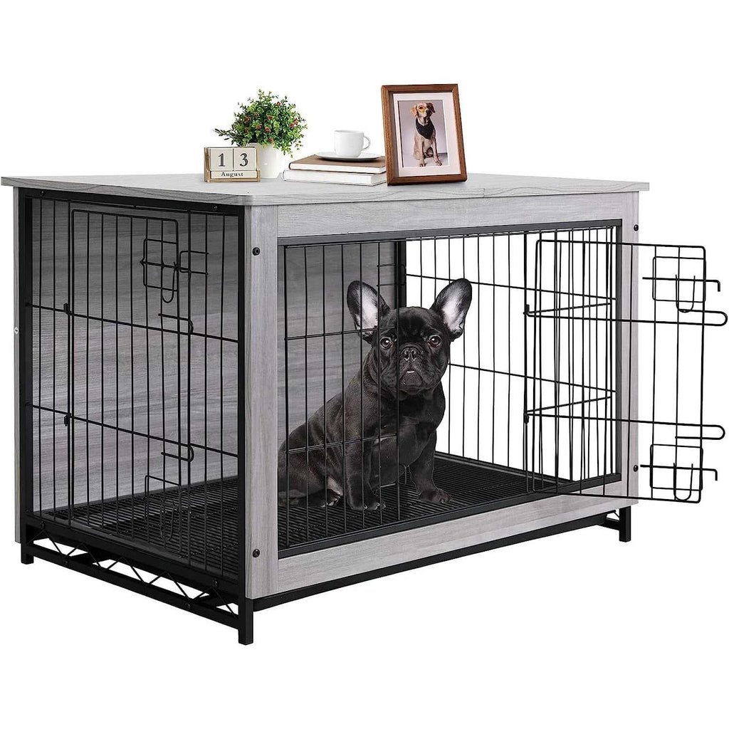 Dog Crate Furniture Wooden End Table Indoor Kennel a7