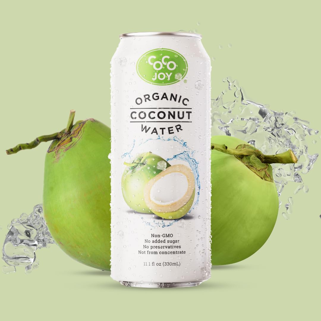 Organic Coconut Water Drink with Electrolytes, 11 Fl Oz Pack of 12 k7