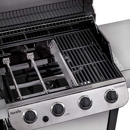 Stainless Steel 4-Burner Propane Gas Grill with Side Burner a7k
