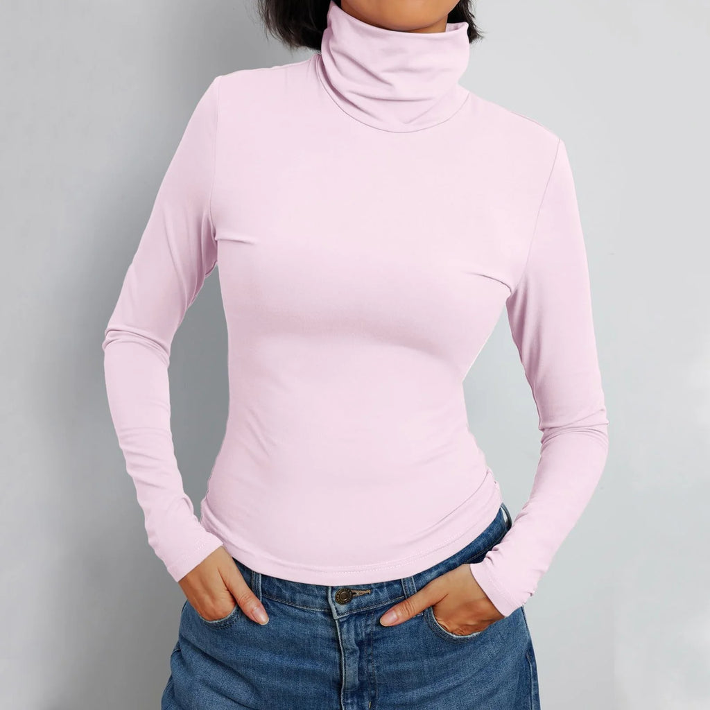Long Sleeve Crop Tops for Women V Neck Slim Fit Winter Shirts k7m
