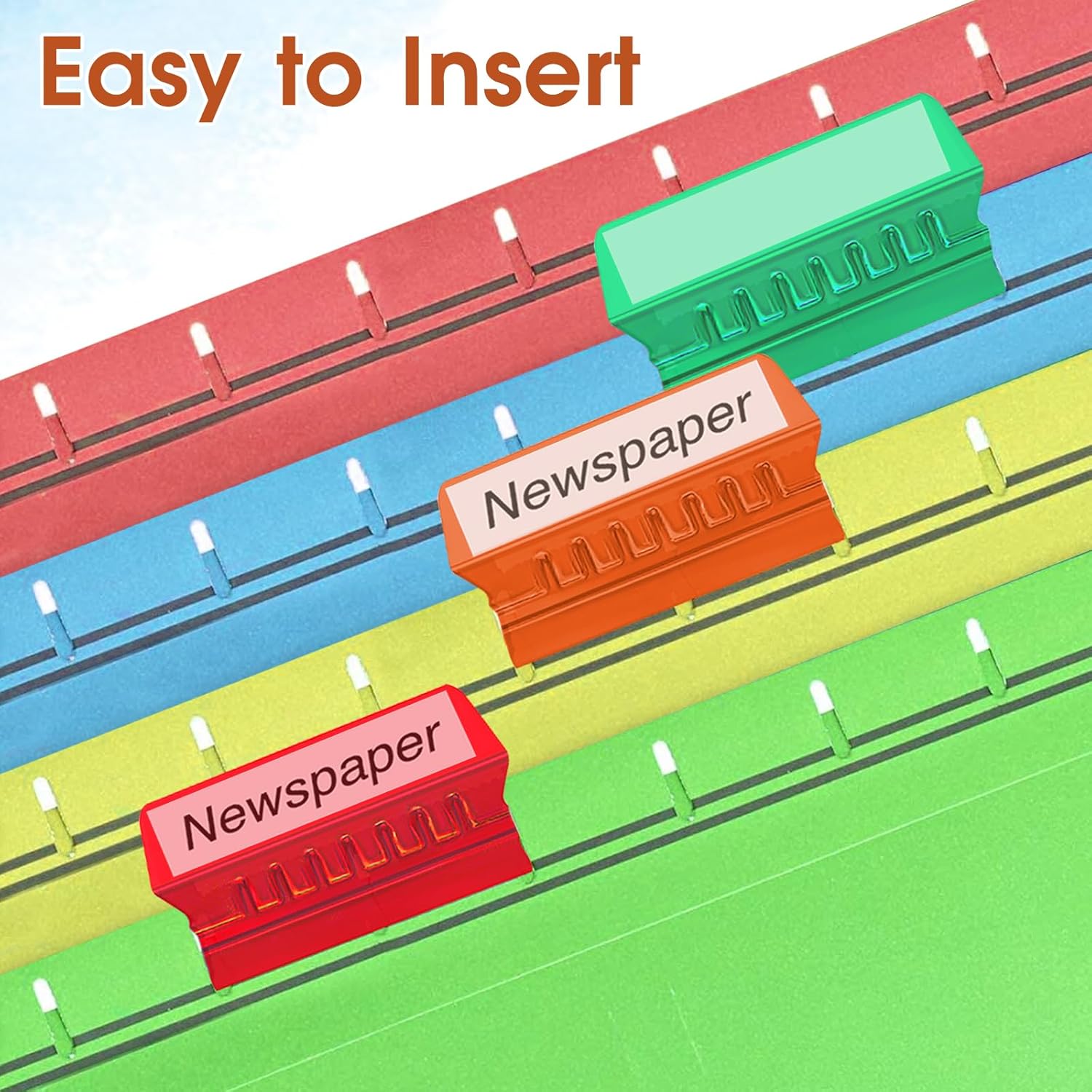 File Folder Labels Plastic Tabs Organizer 4-Inch k7