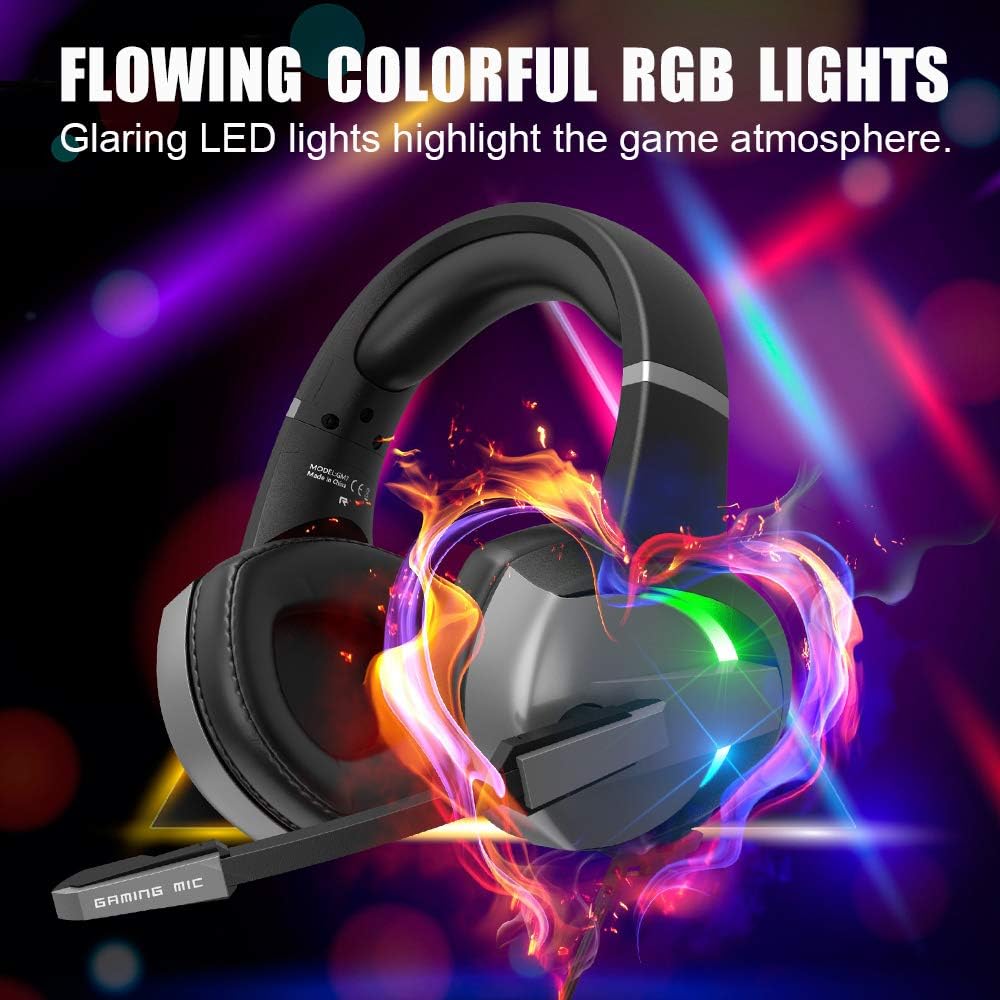 Gaming Headset for PS4 Xbox PC Surround Sound Noise Canceling Mic a7