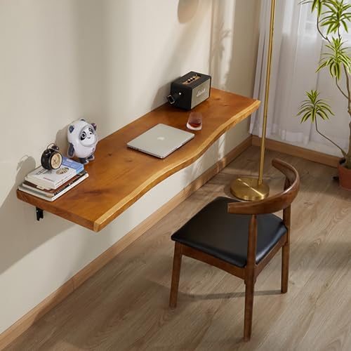Foldable wall desk for small spaces solid wood a7