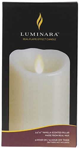 Flameless Candles Set of 3, Pillar, Ivory, Remote Included k7m