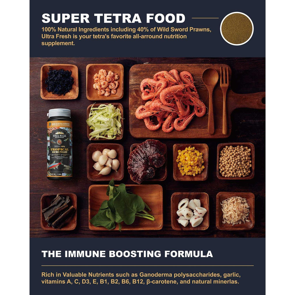 Tetra Fish Food Slow Sinking All Natural Ingredients k7m