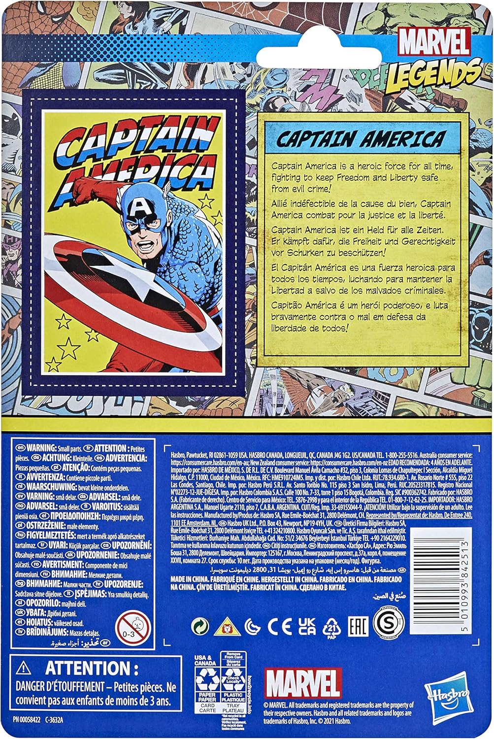 Captain America Action Figure Toy k7m