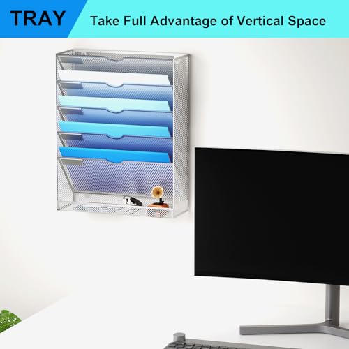 Hanging Wall File Organizer 10 Tier Black a7