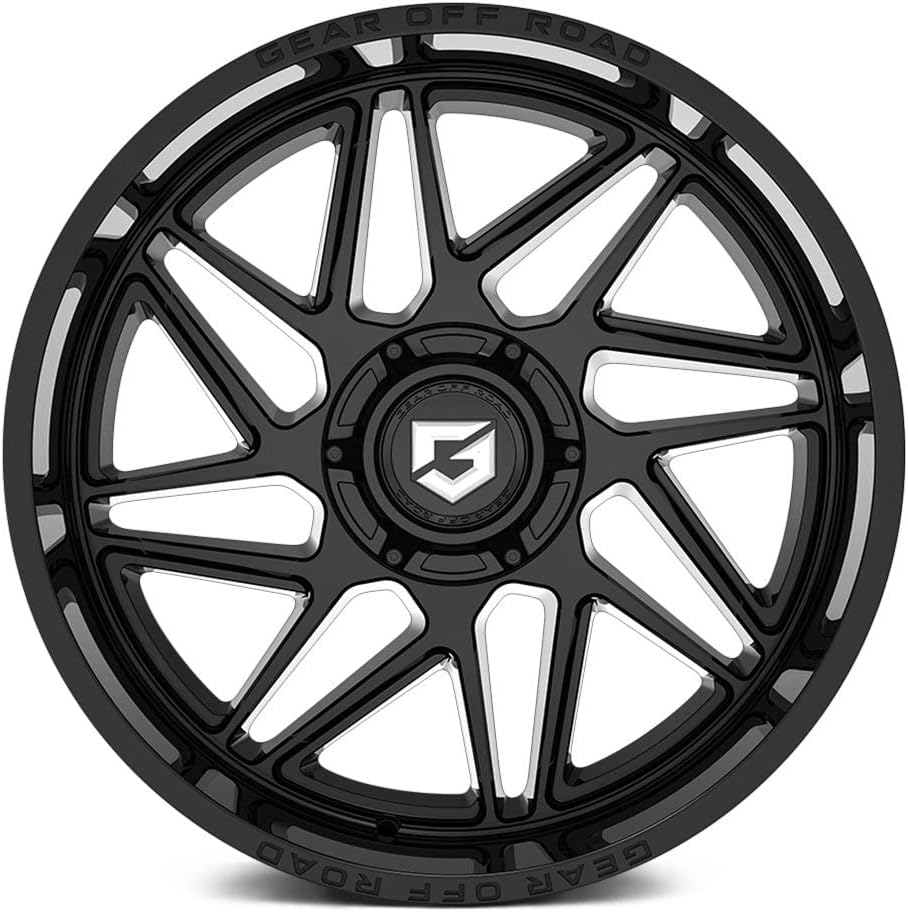 22x10 Custom Wheel Black Rim 6x139.7 k9