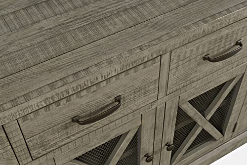 Rustic Pine 4-Drawer Sideboard Buffet Server a7