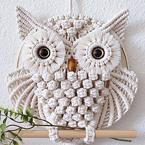 Macrame Wall Hanging Boho Hand Woven Decor q7k