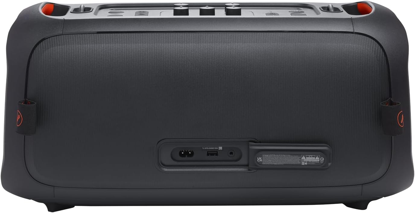 Portable party speaker with built-in lights and wireless mic a7k