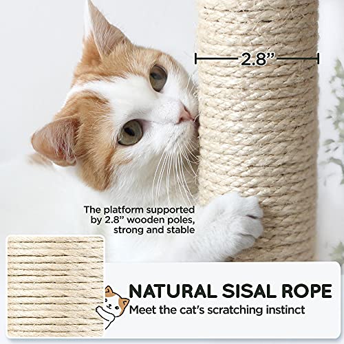 Cat Tree Tower 63in Multi-Level Indoor Cat Furniture with Scratching Posts a7k