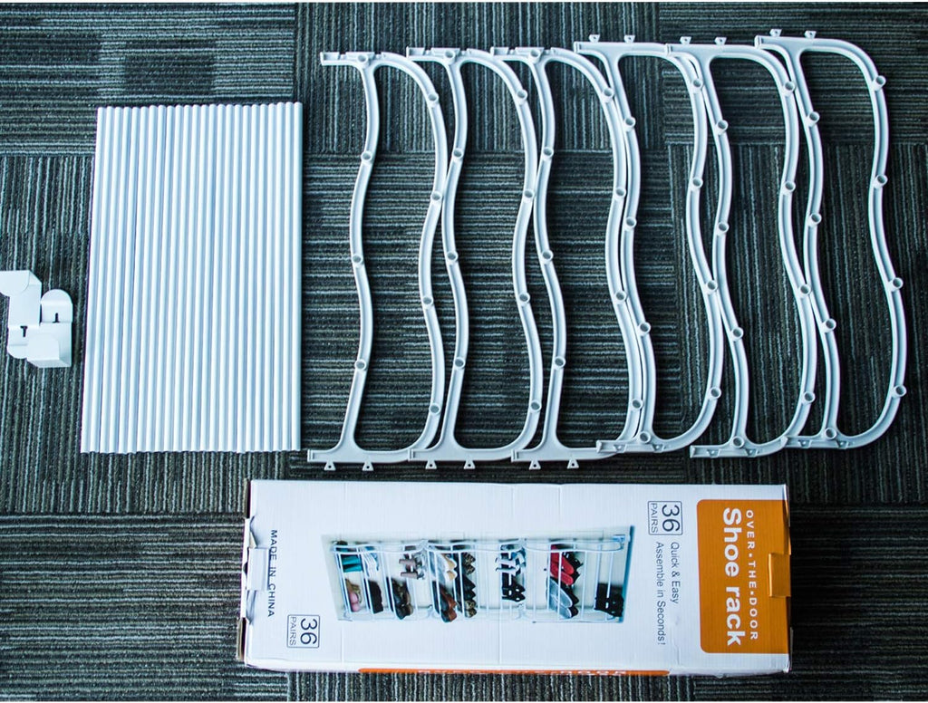 Over Door Shoe Rack Holder 36 Pair Hanging Storage Organizer a7