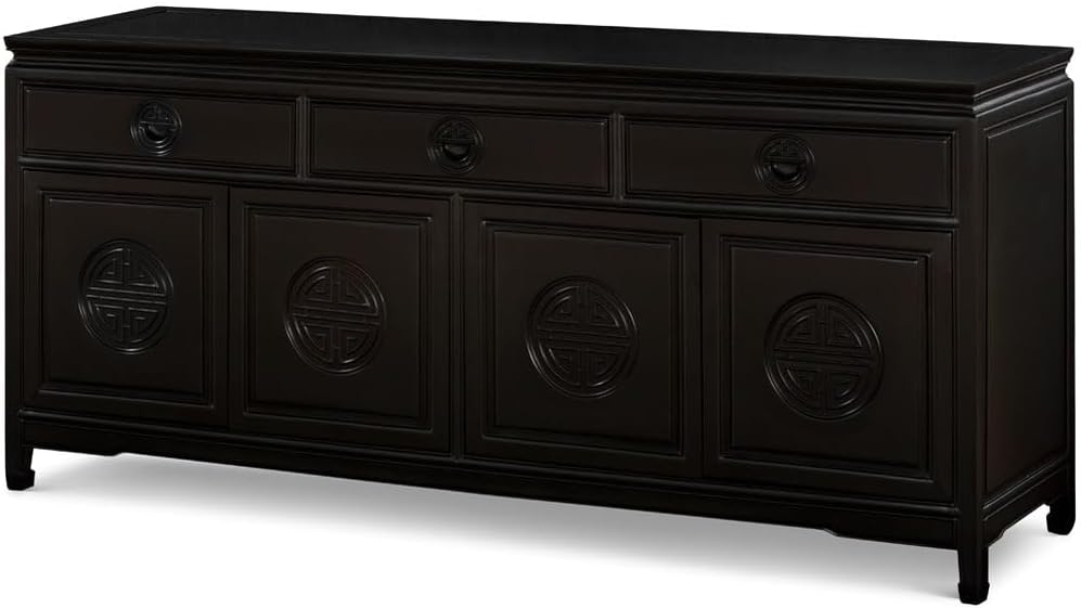 Black Rosewood Longevity Sideboard 72in k7