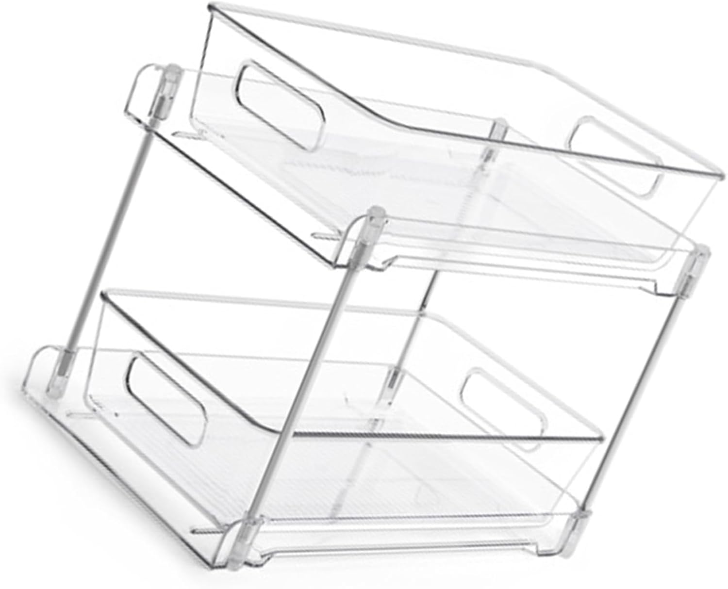 Clear Under Sink Organizer Slide-Out Storage Rack k7p