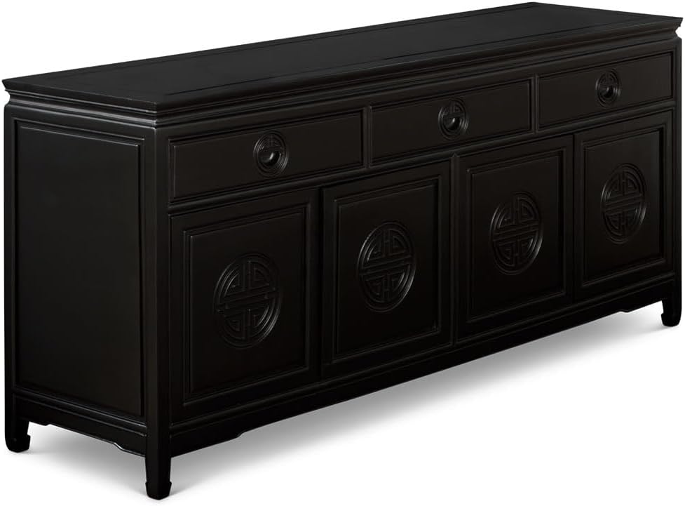 Black Rosewood Longevity Sideboard 72in k7