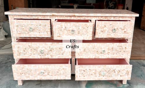 Painted Wooden Chest of Drawers for Bedroom Home Decor k7