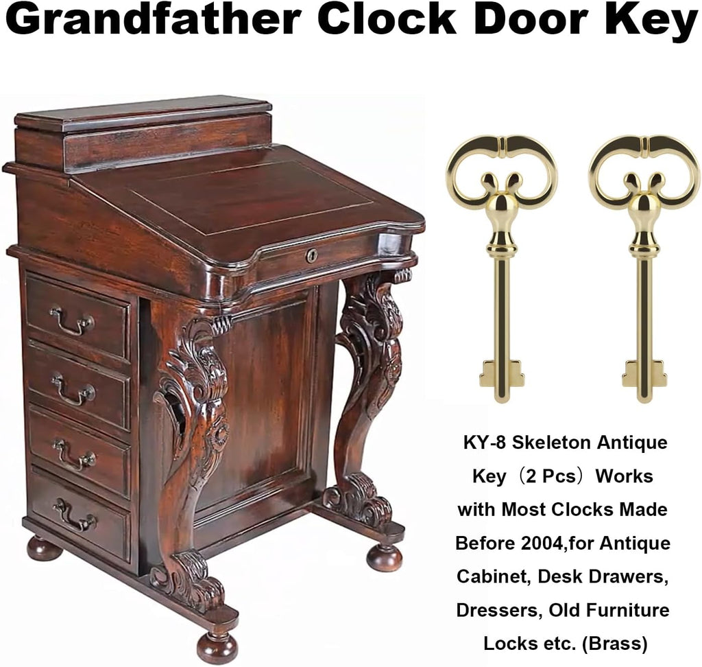 Skeleton Key Set for Antique Furniture and Cabinets 6 Keys k7