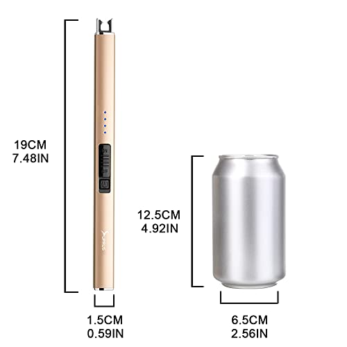 Electric Arc Lighter Windproof Flameless USB Rechargeable with Safety Lock k7p