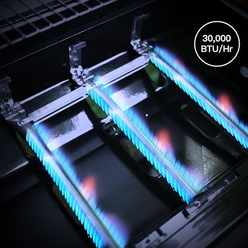 3 burner gas grill with thermometer outdoor bbq a7