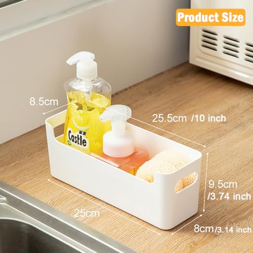 Cabinet Door Organizer Storage 2 Pack, No Drilling Plastic Container a7