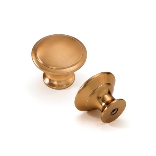 Black Cabinet Knobs Matte Round 1 1/4 inch Hardware a7