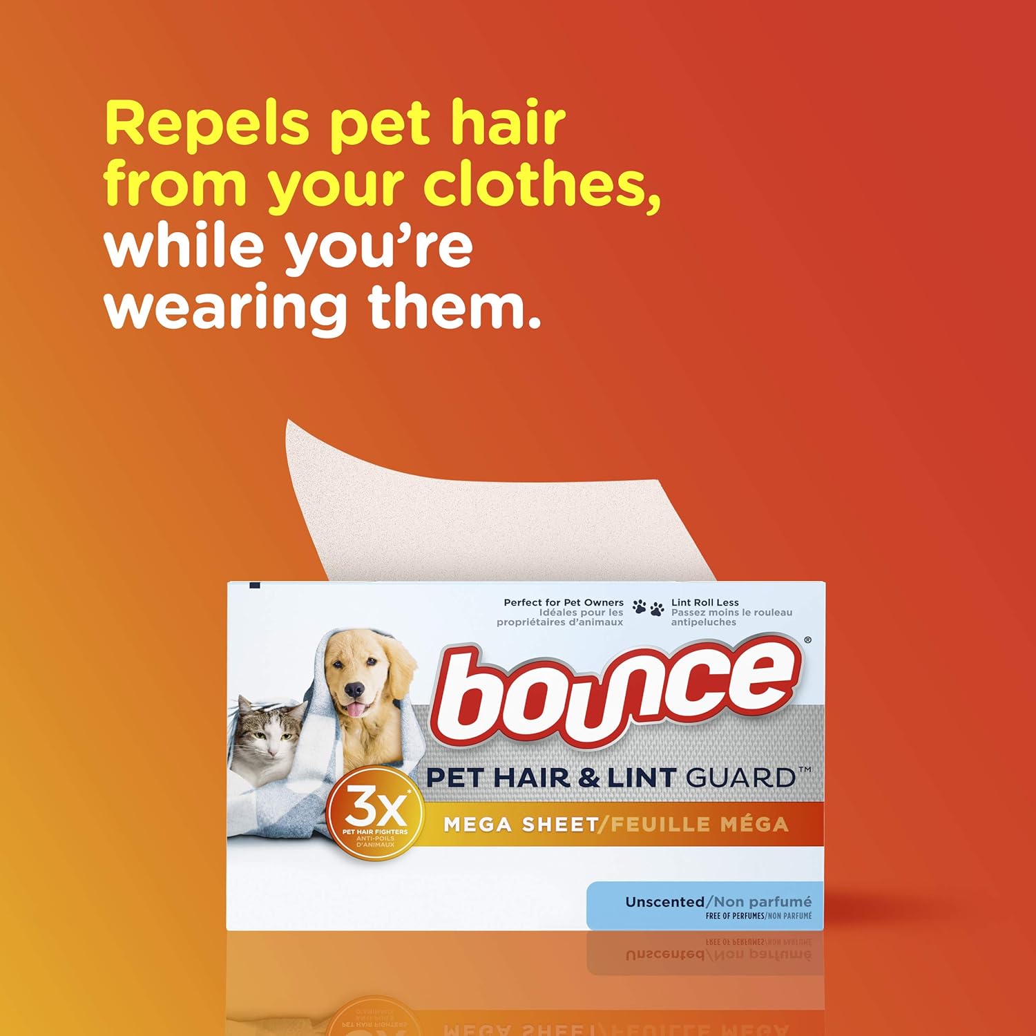 Pet Hair & Lint Guard Dryer Sheets Unscented 120 Count k7