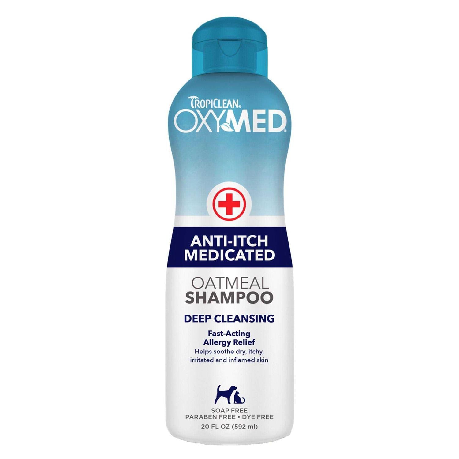 Tropiclean OxyMed Medicated Anti-Itch Oatmeal Pet Shampoo - Pet Supplies online store